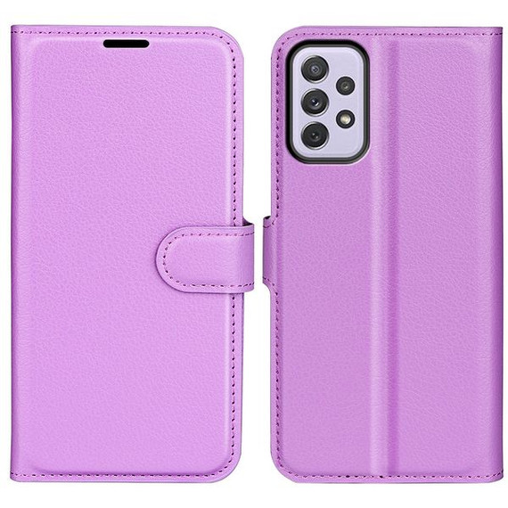 Samsung Galaxy A73 5G      Pu Wallet Case    [Purple]