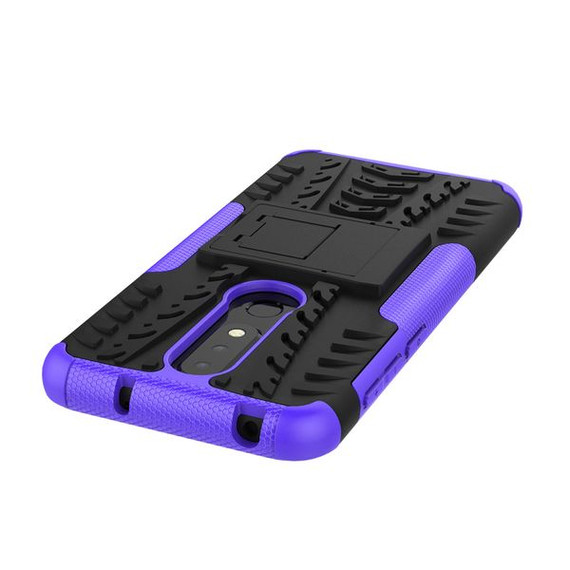 Nokia 6.1 Plus (X6) Heavy Duty Case Purple