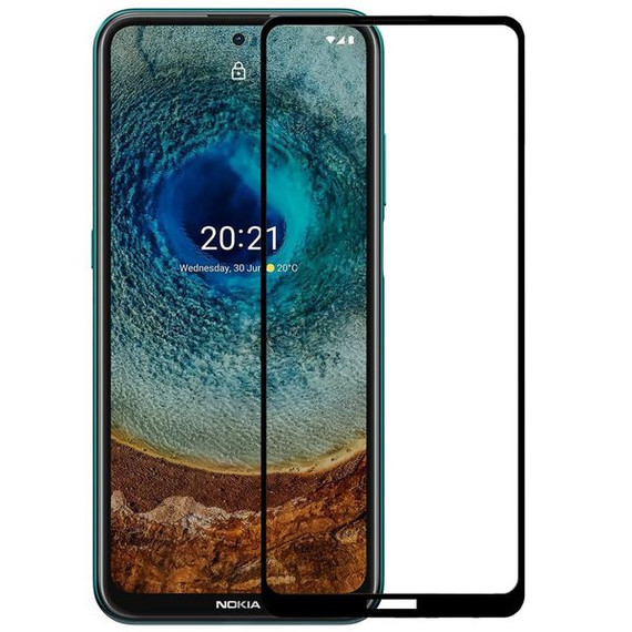 Nokia X20 Full Cover Tempered Glass Screen Protector Black
