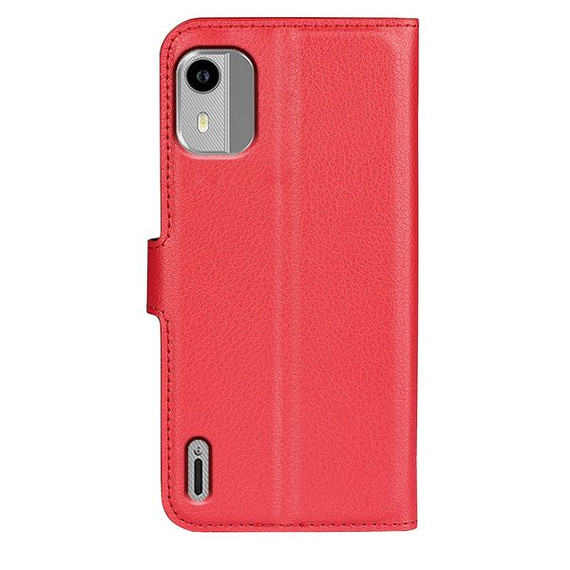 Nokia C12      Pu Wallet Case    [Red]