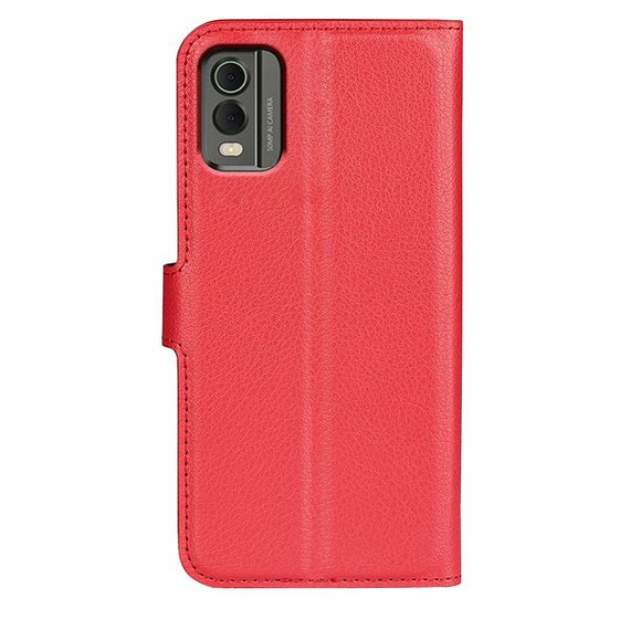 Nokia C32      Pu Wallet Case    [Red]