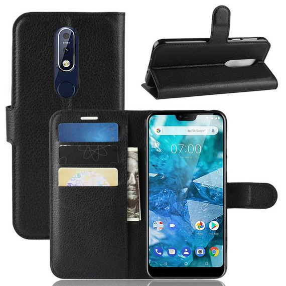 Nokia 7.1      Pu Wallet Case    [Black]