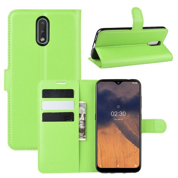 Nokia 2.3      Pu Wallet Case    [Green]
