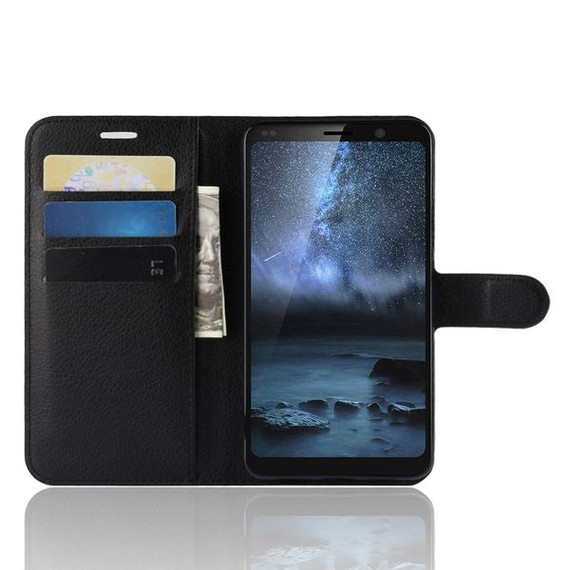 Nokia 9 Pureview      Pu Wallet Case    [Black]