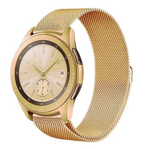 Samsung Galaxy Watch 4 Classic Milanese Loop Strap Gold Samsung Galaxy Watch 4 Classic Milanese Loop Strap Gold