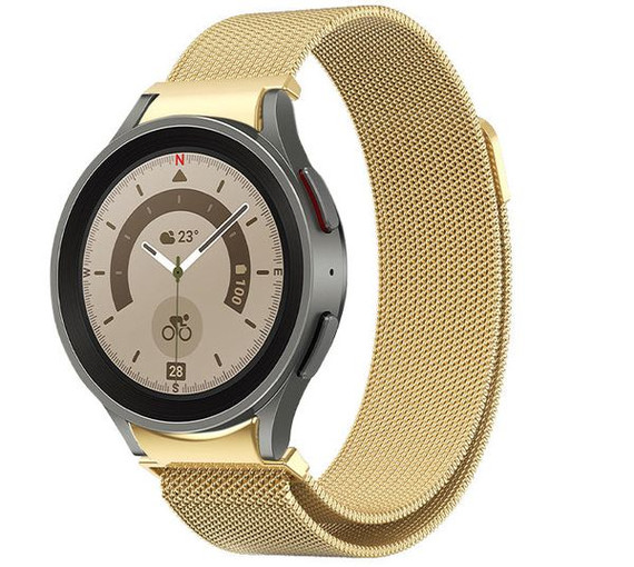 Samsung Galaxy Watch 5 Milanese Loop Strap Gold Samsung Galaxy Watch 5 Milanese Loop Strap Gold