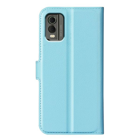 Nokia C32      Pu Wallet Case    [Lightblue]