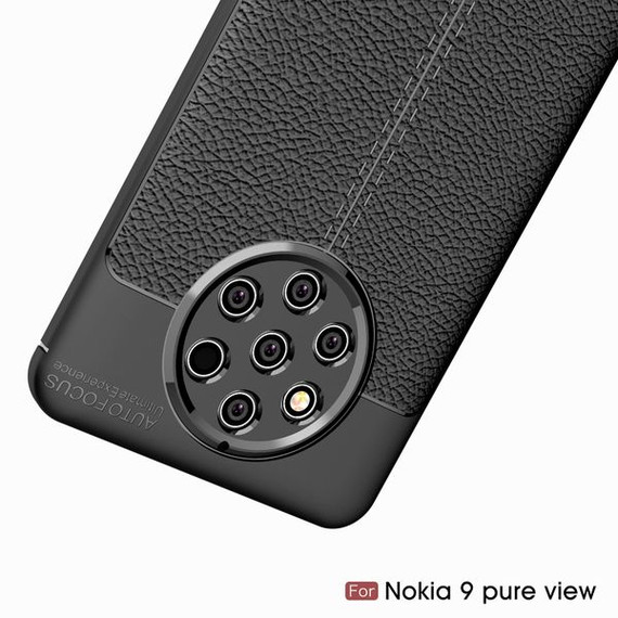 Nokia 9 PureView Leather Texture Case Red