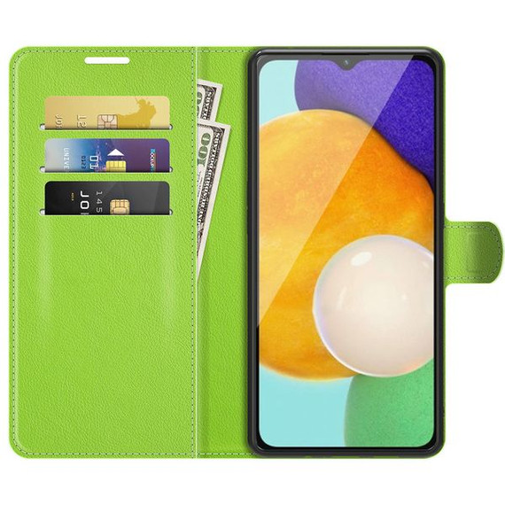 Samsung Galaxy A13 5G      Pu Wallet Case    [Green]
