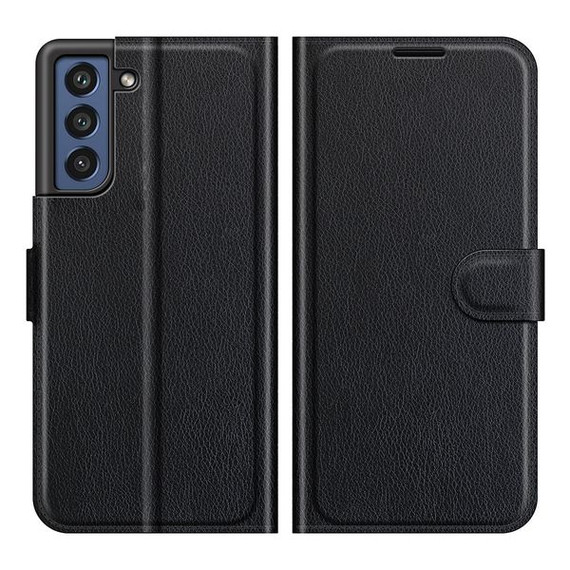 Samsung Galaxy S21 Fe 5G      Pu Wallet Case    [Black]