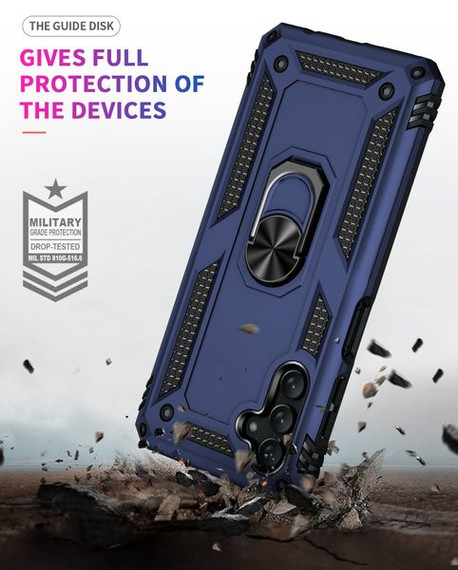 Samsung Galaxy A13 5G      Military Armour Ring Case    Navy