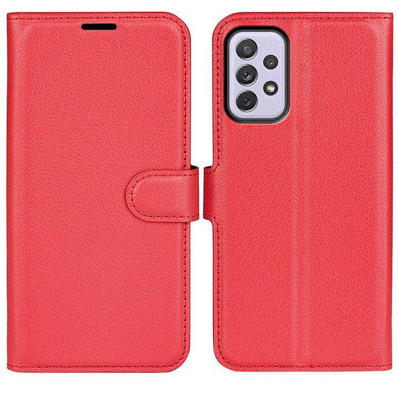 Samsung Galaxy A73 5G      Pu Wallet Case    [Red]