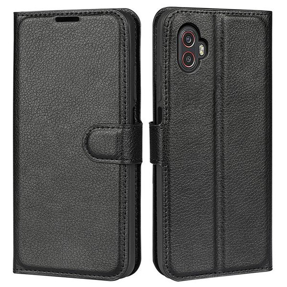 Samsung Galaxy Xcover6 Pro      Pu Wallet Case    [Black]