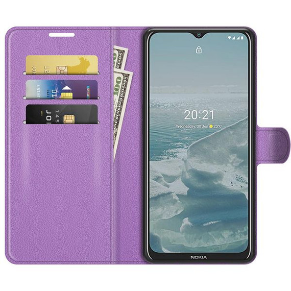 Nokia G20      Pu Wallet Case    [Purple]