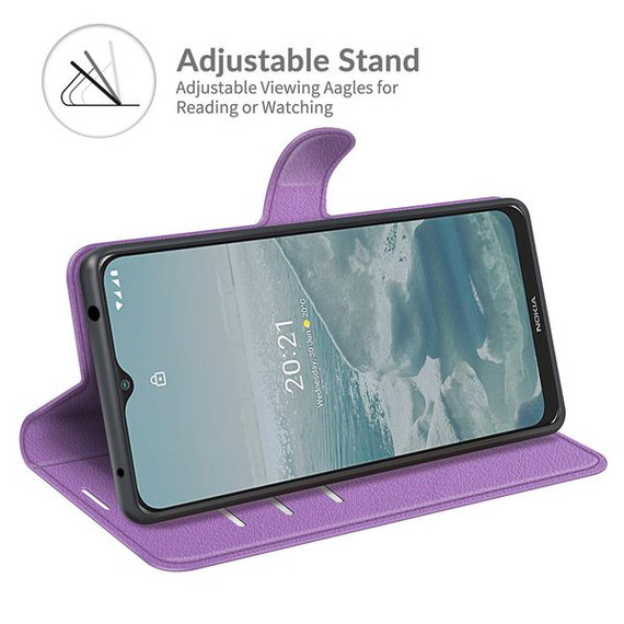 Nokia G20      Pu Wallet Case    [Purple]