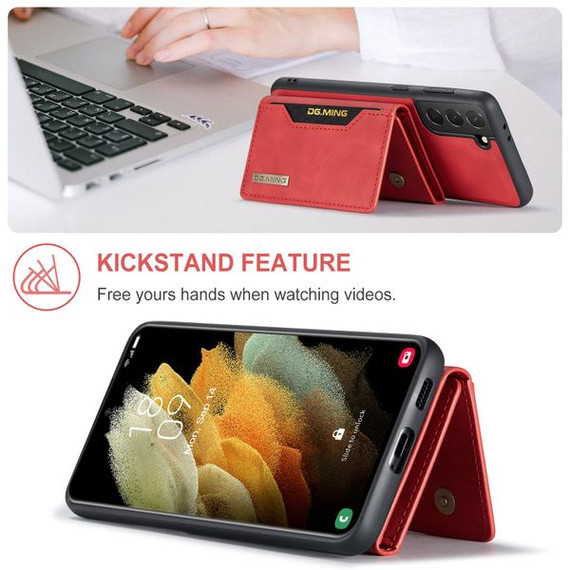 Samsung Galaxy S21 Magnetic Wallet Red Samsung Galaxy S21 Magnetic Wallet Red