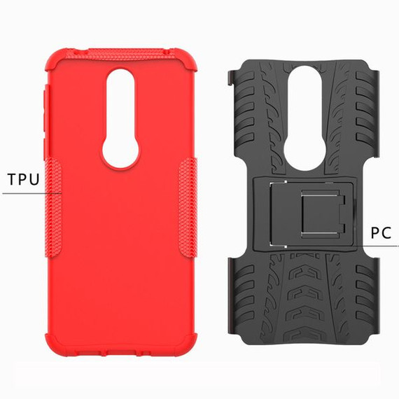 Nokia 7.1 Heavy Duty Case Red