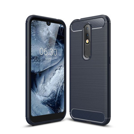 Nokia 4.2 Carbon Fibre Case Navy