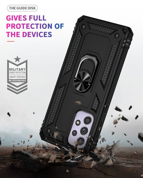 Samsung Galaxy A33 5G      Military Armour Ring Case    Black