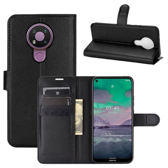 Nokia 3.4      Pu Wallet Case    [Black]