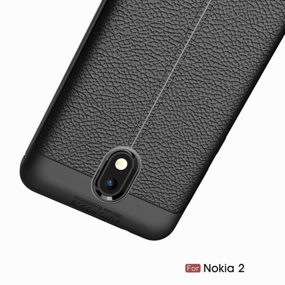 Nokia 2 Leather Texture Case Grey
