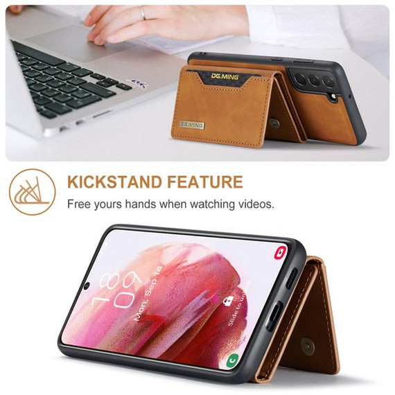 Samsung Galaxy S22+      Magnetic Wallet    Brown
