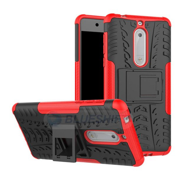 Nokia 5 Heavy Duty Case Red