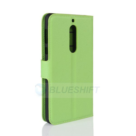 Nokia 5      Pu Wallet Case    [Green]