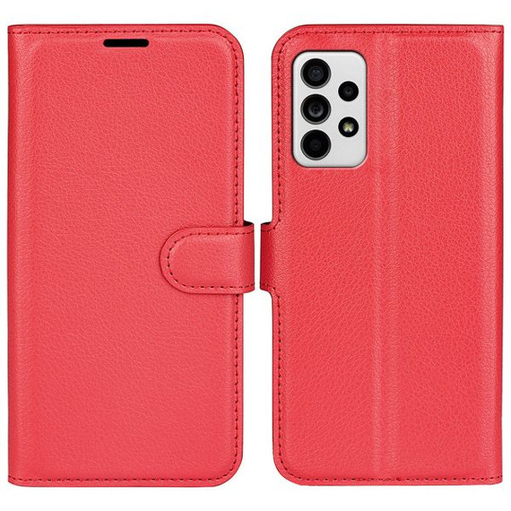 Samsung Galaxy A33 5G      Pu Wallet Case    [Red]