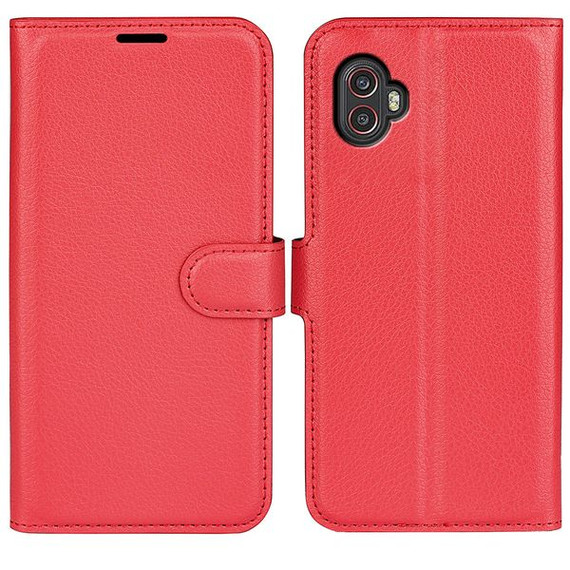 Samsung Galaxy Xcover6 Pro      Pu Wallet Case    [Red]