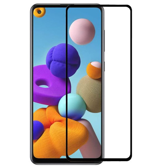 Samsung Galaxy A21s Black Tempered Glass Screen Protector Samsung Galaxy A21s Black Tempered Glass Screen Protector