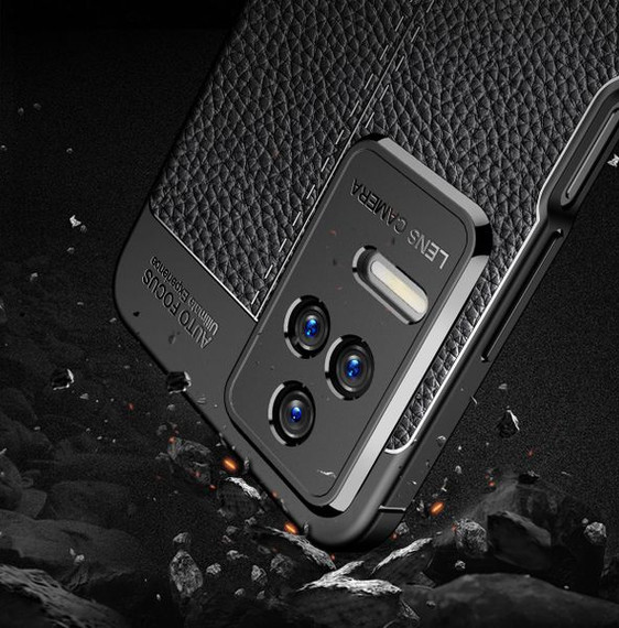 Xiaomi Poco F4 Leather Texture Case Black