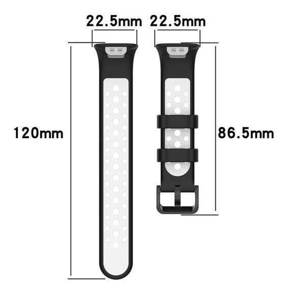 Xiaomi Band 7 Pro Silicone Strap Black/Grey