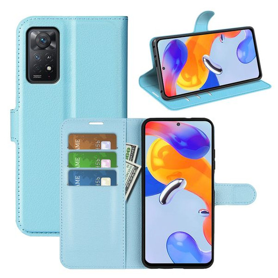 Xiaomi Redmi Note 11 Pro      Pu Wallet Case    [Lightblue]