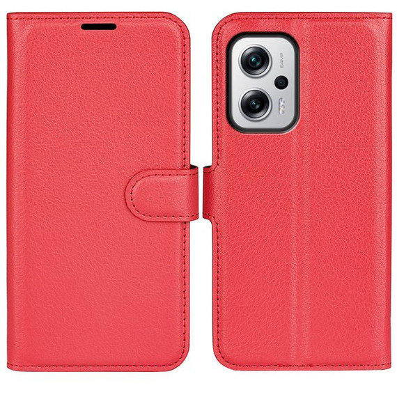 Xiaomi Poco X4 Gt      Pu Wallet Case    [Red]