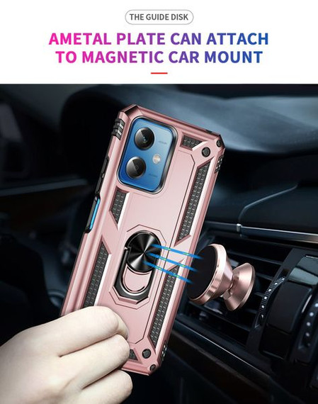 Xiaomi Redmi Note 12 Pro 5G Military Armour Ring Case RoseGold Xiaomi Redmi Note 12 Pro 5G Military Armour Ring Case RoseGold