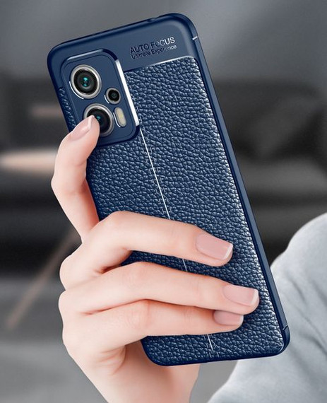 Xiaomi Poco X4 GT Leather Texture Case Navy