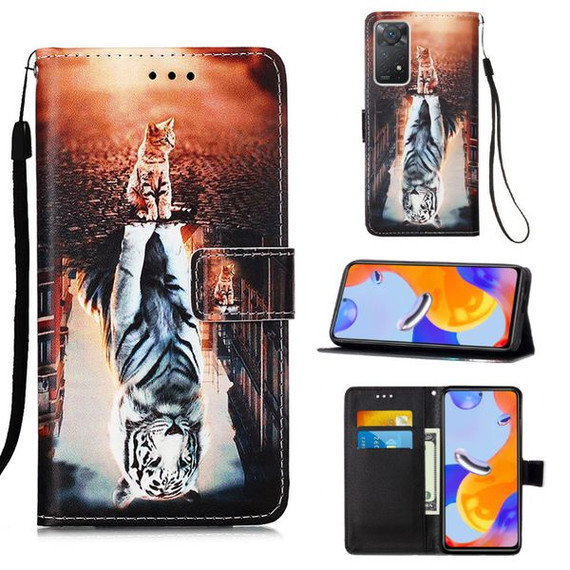 Xiaomi Redmi Note 11 Pro Designer PU Case Cat&Tiger Xiaomi Redmi Note 11 Pro Designer PU Case Cat&Tiger