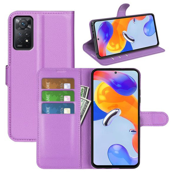 Xiaomi Redmi Note 11 Pro      Pu Wallet Case    [Purple]