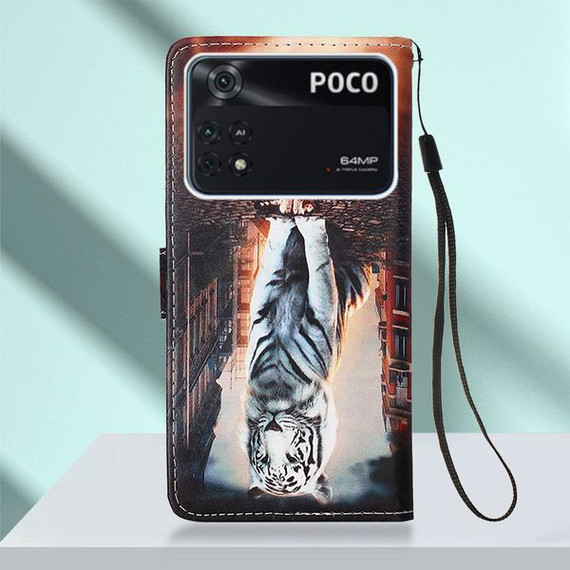 Xiaomi Poco X4 Pro 5G Designer PU Case Cat&Tiger