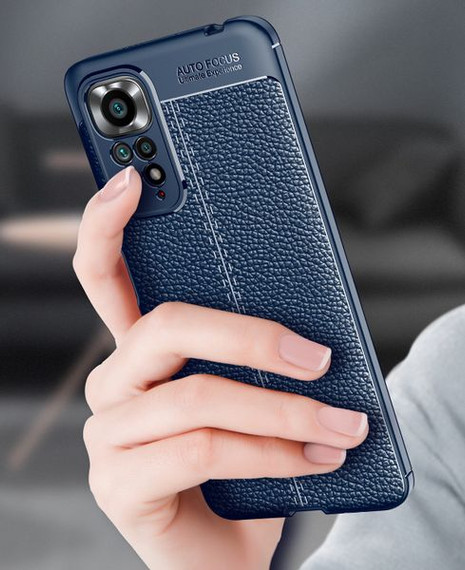 Xiaomi Redmi Note 11 (4G) Leather Texture Case Navy