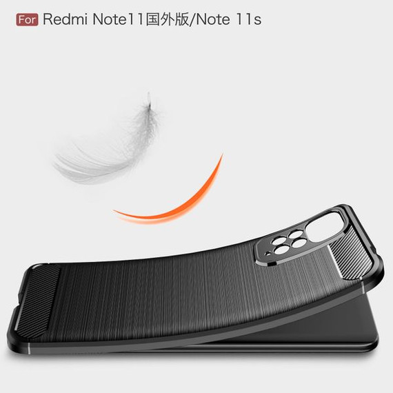 Xiaomi Redmi Note 11 (4G) Carbon Fibre Case Black