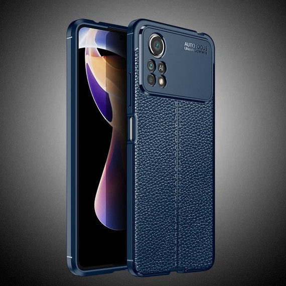 Xiaomi Poco X4 Pro 5G Leather Texture Case Navy Xiaomi Poco X4 Pro 5G Leather Texture Case Navy