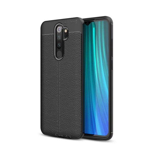 Xiaomi Redmi Note 8 Pro Leather Texture Case Black