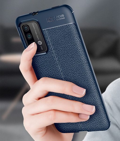 Xiaomi Redmi 9T Leather Texture Case Navy
