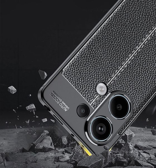 Xiaomi Redmi Note 13 Pro 4G Leather Texture Case Navy