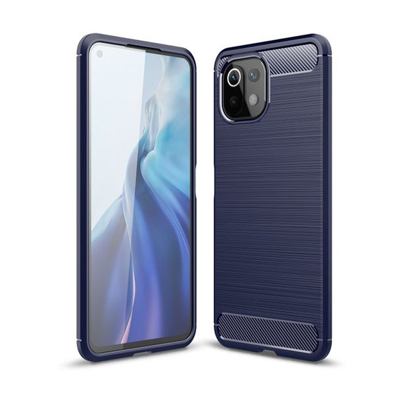 Xiaomi Mi 11 Lite 5G Carbon Fibre Case Navy Xiaomi Mi 11 Lite 5G Carbon Fibre Case Navy