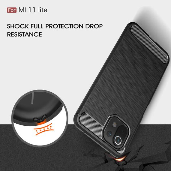 Xiaomi Mi 11 Lite 5G Carbon Fibre Case Navy Xiaomi Mi 11 Lite 5G Carbon Fibre Case Navy