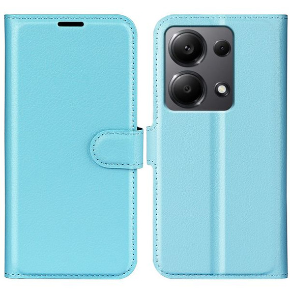 Xiaomi Poco M6 Pro 4G      Pu Wallet Case    [Lightblue]