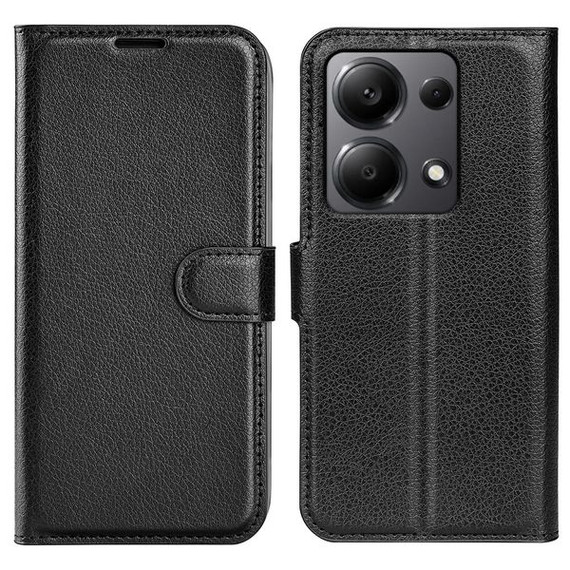 Xiaomi Poco M6 Pro 4G      Pu Wallet Case    [Black]